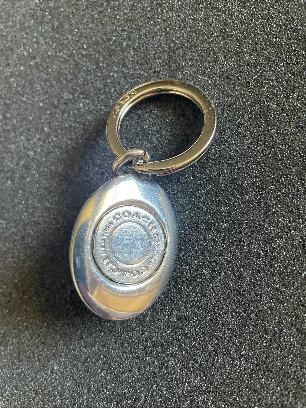 Coach Turn Key Lock Metal Keychain